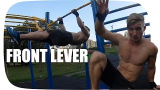 FRONT LEVER Tutorial [upl. by Yodlem346]