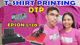 EPSON L120 TSHIRT PRINTING using DARK TRANSFER PAPER [upl. by Daberath937]