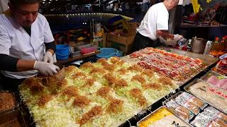 その場でファンが出来るお好み焼き屋さん 2018 職人芸 Street Food Japan Okonomiyaki [upl. by Tabib]