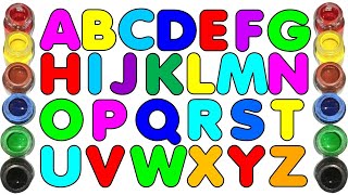 A to Z Kids rhymes collection for writing along dotted lines for toddlerAlphabetABC songABCD [upl. by Kabab370]