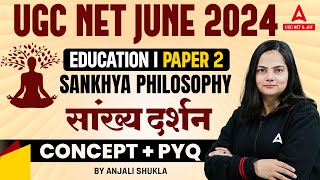 UGC NET Education Paper 2 Unit 1  Sankhya philosophy PYQs by Anjali shukla [upl. by Milton473]