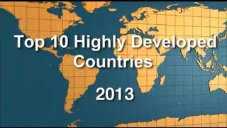 Top 10 Highly Developed Countries [upl. by Aikas]