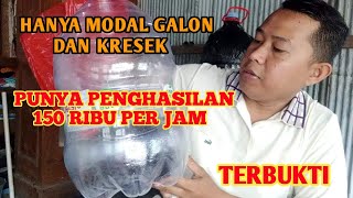 Hanya Modal Galon dan Kresek Hitam Kita Bisa Mempunyai Penghasilan 150 Per JamKok Bisa 😯 [upl. by Ecnaled890]