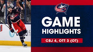 Kirill Marchenkos makes HISTORY in the Blue Jackets OT win over the Senators  Postgame Highlights [upl. by Reis]