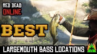 Red Dead Redemption 2 Online  LARGEMOUTH BASS LOCATIONS [upl. by Oman]