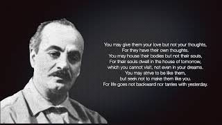 On Children By Khalil Gibran [upl. by Naras]