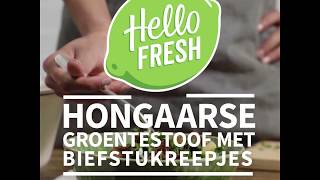 Hongaarse goulash met biefstukreepjes [upl. by Yeldahc]