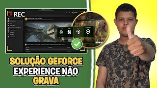 Solução NVIDIA GeForce Experience NÃO GRAVA  CESART [upl. by Illah250]