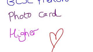 French GCSE Oral Higher Photo Card [upl. by Jecoa]