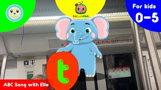 ABC Song with Ello 🐘  CoComelon  Nursery Rhyme for Kids 05 🧒🏻 [upl. by Lokkin971]