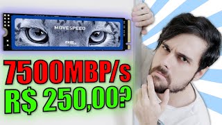 SSD NVME POR R 25000 VALE A PENA BIZARRO ANÁLISE COMPLETA MOVESPEED E PENDRIVE DE 1 TERABYTE [upl. by Yssor]