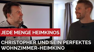 Christopher und sein perfektes Heimkino im Wohnzimmer Akustik Optimierung inklusive [upl. by Nomyt]