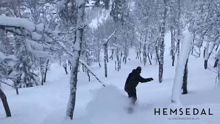 Offpiste from Hemsedal Skisenter in Norway Offpist i Hemsedal 2018 [upl. by Broder838]