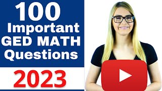 GED Math 2023  Pass the GED with EASE [upl. by Eydie354]