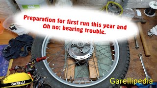 Garelli Tiger Cross wheel bearing replacement [upl. by Reneta]