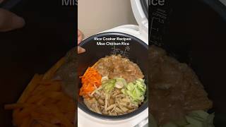 Rice Cooker Recipes One Pot Miso Chicken Rice that’s full of protein and fibre [upl. by Aihseyt830]