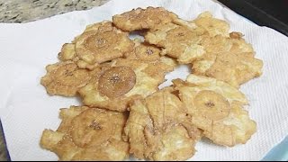 HOW TO MAKE TOSTONES RECIPE  Fried Green Plantains [upl. by Sarette992]