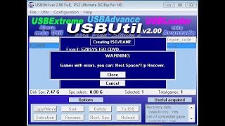 USBUtil v200  PS2 Problem game with errors [upl. by Bette]