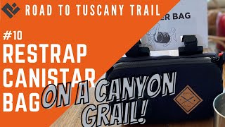 Restrap Canister handlebar bag on a Canyon Grail gravel bike  10 Road to TUSCANY TRAIL [upl. by Etnoel]