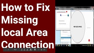 How to Fix Missing local Area Connection Windows 7  Network Adapters Missing resolved  NO Adapter [upl. by Orvie]