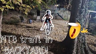 I built a MTB trail in my backyard [upl. by Reggie404]