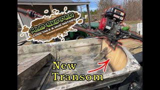 MOTOR is ON  Jon Boat Transom Repair  quotFATTY RIVERquot PART 3 [upl. by Kathie368]