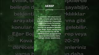 AKREP BURCU  16 KASIM URANÜSYEN BOĞA DOLUNAYI burçyorumları astroloji [upl. by Enyawed]