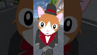 Cat Butler is a Popipo 😹 sakuraschoolsimulator shorts meme tiktok trend funny cat [upl. by Itirahc617]