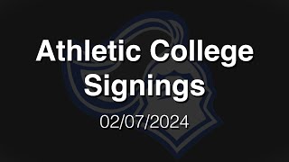 Athletic College Signings 02072024 [upl. by Amapuna845]