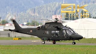 4K Agusta Westland AW169 MA Italian Army CSX81993 departure at Airpower 2022 AirShow Zeltweg LOXZ [upl. by Tannen466]