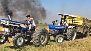 Breakan Fail Group  Fully loaded stuk Trali Pull With swaraj 744 Torbo  New holland 3630 [upl. by Aoh]