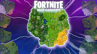 Fortnite Map Concept  All Chapter 1 Seasons In the Style of Season OG [upl. by Elish]