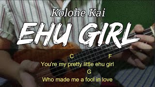 Ehu Girl  Kolohe Kai  Ukulele Tutorial Easy Chords for Beginners [upl. by Marchall88]