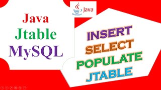 Java JTable MySQL Database Ep01  Insert From jTextFieldJComboBoxjRadioButtonSelectFill JTable [upl. by Trinidad]