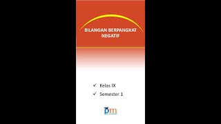 BILANGAN BERPANGKAT NEGATIF bilanganberpangkat [upl. by Omrellug]