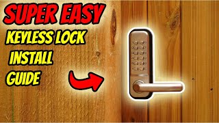 SUPER EASY Push ButtonCombination Lock Install Guide [upl. by Nnylahs]