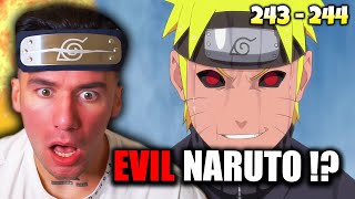 EVIL NARUTO Naruto Shippuden Reaction Ep 243  244 [upl. by Enaasiali]