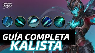 GUÍA COMPLETA DE KALISTA EN WILD RIFT HABILIDADES BUILDS PRO TIPS JUGABILIDAD Y MÁS [upl. by Cate]