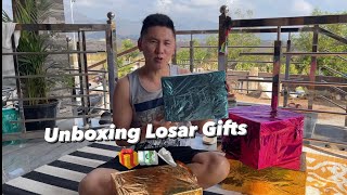 Unboxing Losar gifts 🎁Vlog 152TibetanvloggerTibetanyoutuberIndiaFranceUSACanada [upl. by Nicholle]