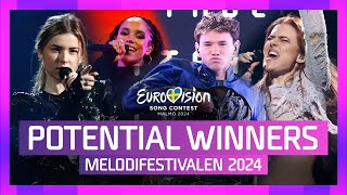 🇸🇪 Melodifestivalen 2024  Potential WINNERS 🏆 With Comments [upl. by Ragg]