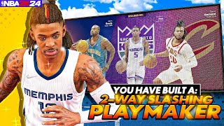 BEST 2WAY SLASHING PLAYMAKER BUILD NBA 2K24 BEST ISO BUILD NBA 2K24 🧙‍♂️ [upl. by Forelli475]