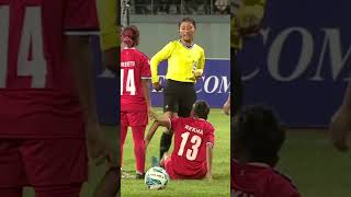 Rekha poudel get red card in Ongoing Saff women championship Semifinal2024 [upl. by Charleton587]