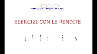 7 esercizi svolti sulle rendite qualche definizione e 2 formule [upl. by Accebor]