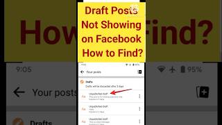 how to find draft posts on Facebook  how to edit draft posts on Facebook  Facebook draft posts [upl. by Iaj53]