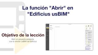 Tutorial de Edificius  La función quotAbrirquot en quotEdificius usBIMquot  ACCA software [upl. by Eilrac792]