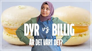 BAKAR MACARONS MED DYRA VS BILLIGA INGREDIENSER  ÄR DET VÄRT DET [upl. by Silverstein]