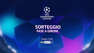 Sorteggi Champions League 20232024 LIVE i gironi in diretta streaming [upl. by Chavey]