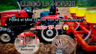 Test de Sembradora y abonadora para mini tractor  precision seeder  plantadeira de milho [upl. by Virgy]