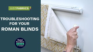 Troubleshooting For Your Roman Blinds  Just Fabrics [upl. by Quent]