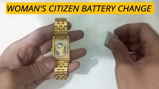 How To Change Battery CITIZEN WOMANS Watch  citizen ladies watch battery replacement [upl. by Letty369]